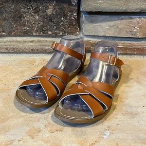 Salt Water Sandals by Hoy Original Strappy Tan Leather